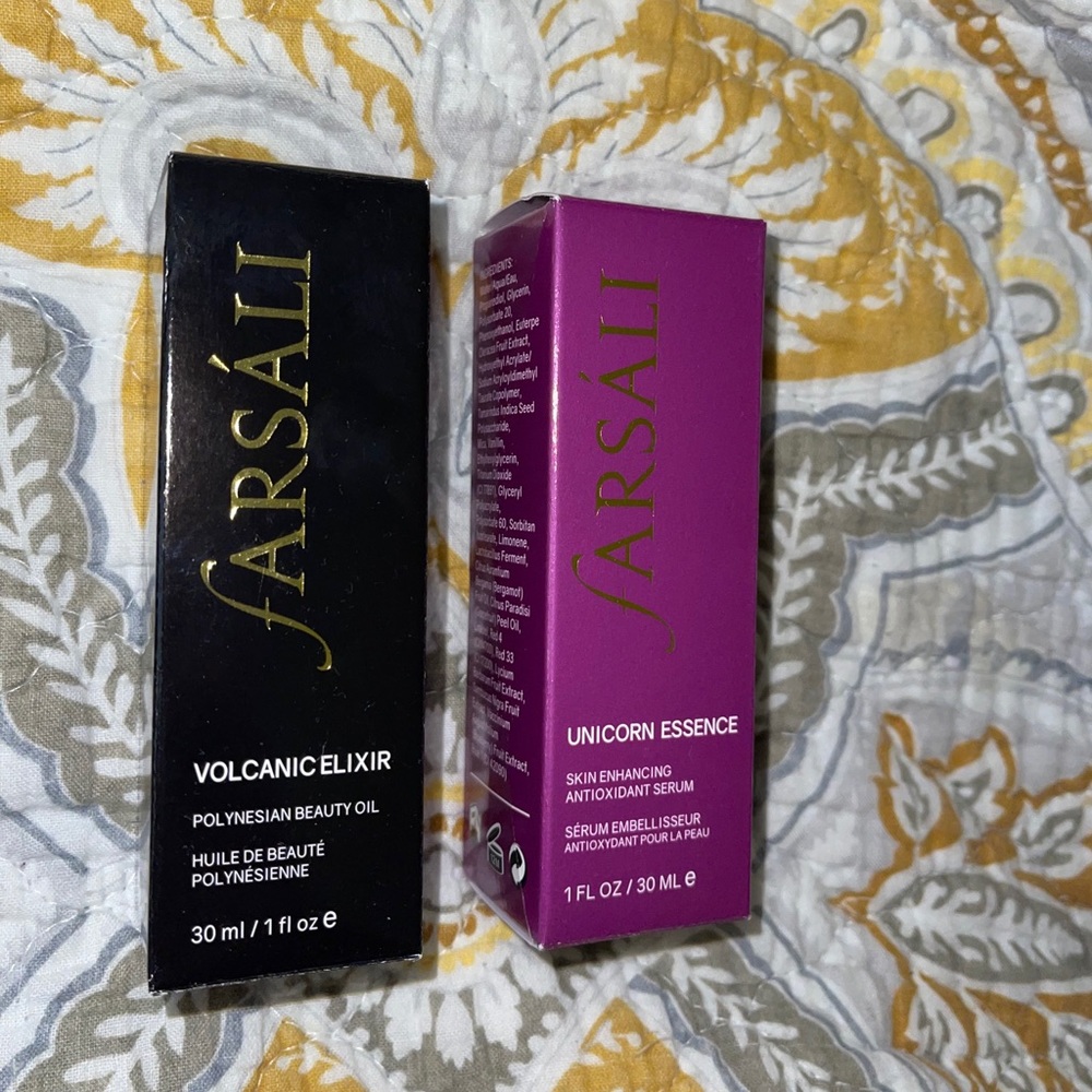 Farsáli Volcanic Elixir & Unicorn Essence. NIB
